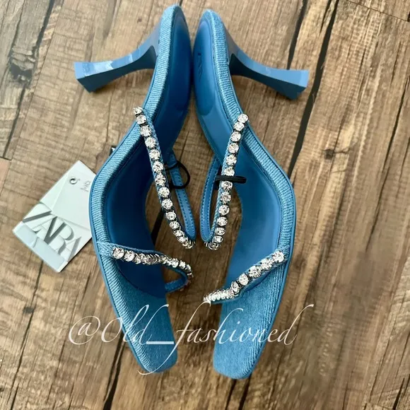 ZARA Denim Sandals
