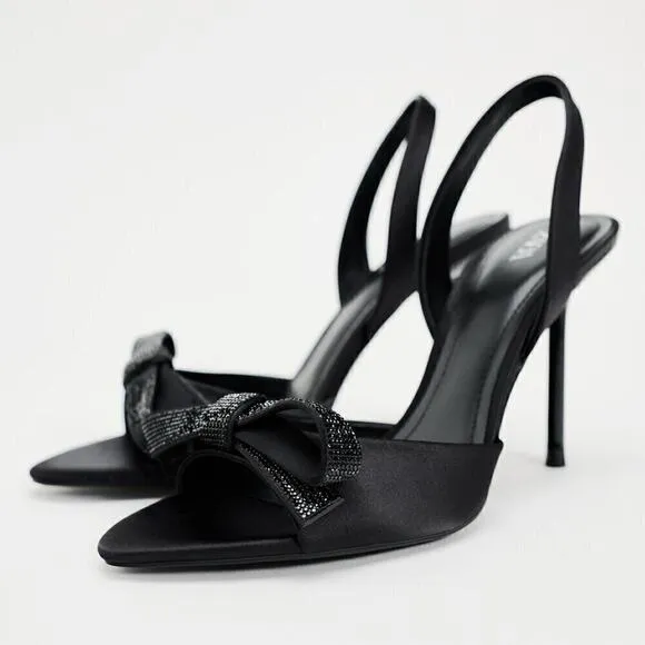 ZARA Embellished Slingbacks NWT