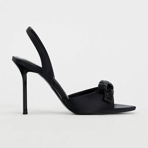 ZARA Embellished Slingbacks NWT