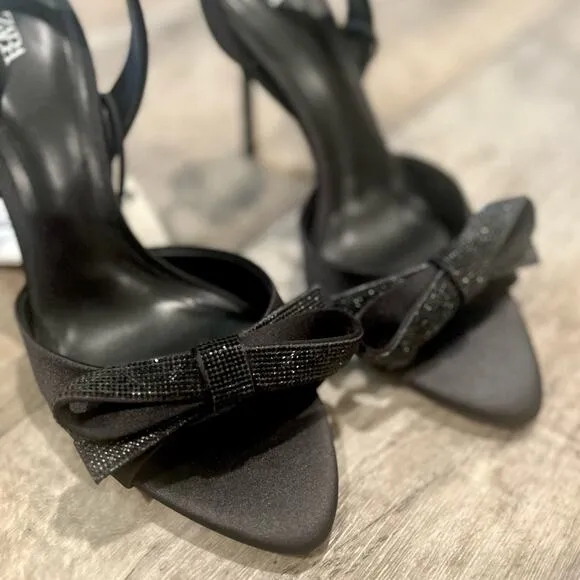 ZARA Embellished Slingbacks NWT