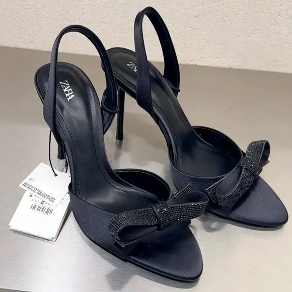 ZARA Embellished Slingbacks NWT