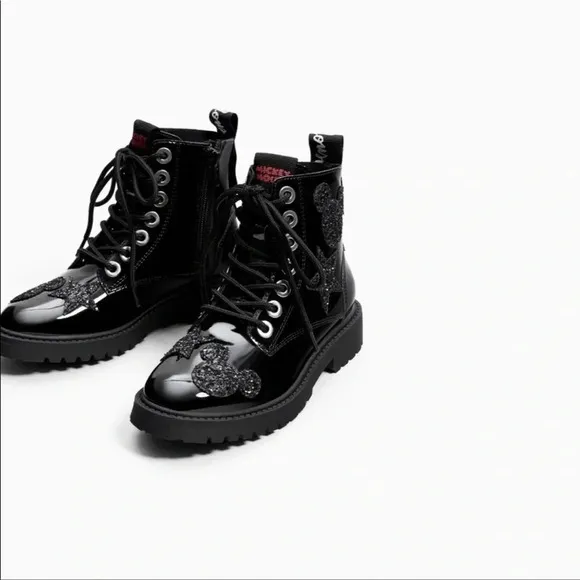 Zara Girls Mickey Mouse Boots