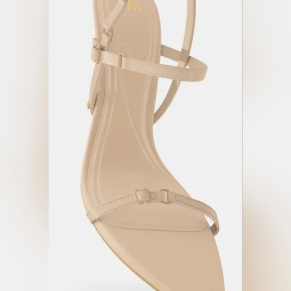 ZARA HIGH HEELED FABRIC SANDALS