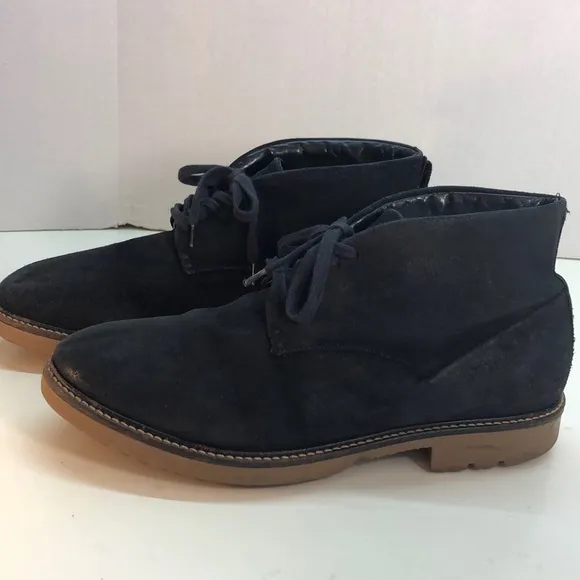 Zara Man Black Suede Boots Size 44 (US 11)
