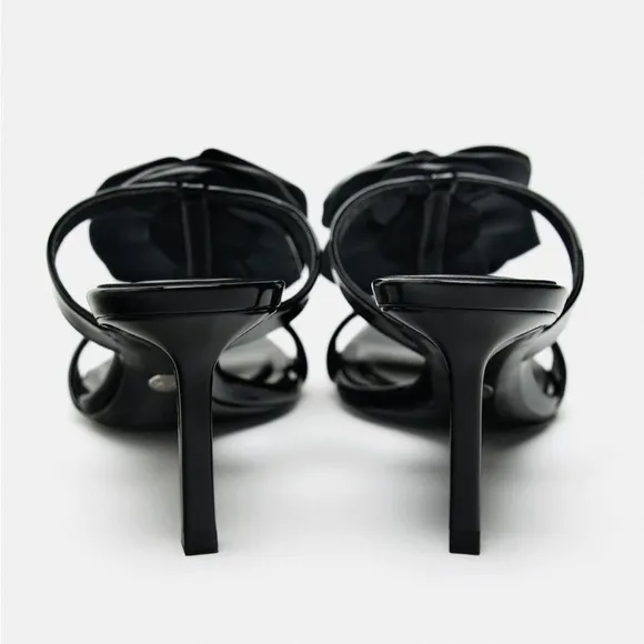 Zara NWT floral high heel sandals