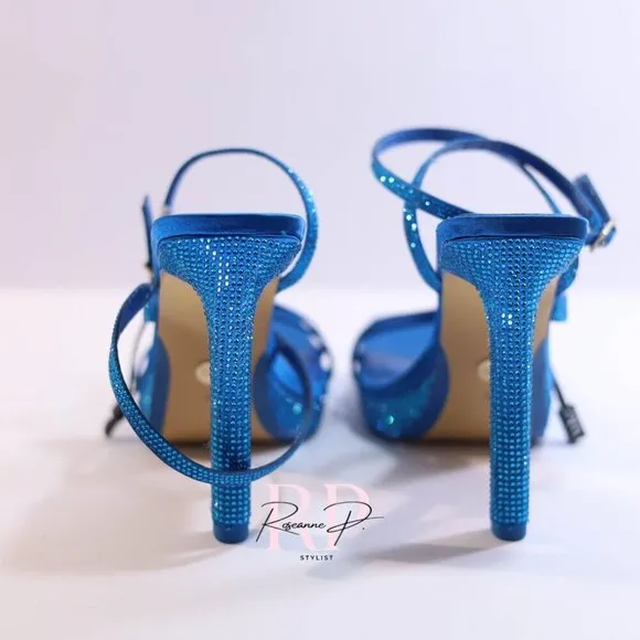 ZARA RHINESTONE HIGH HEEL SANDALS SZ 36 NWOT