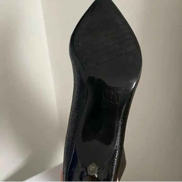 ZARA Shiny Knee High Heeled Boots