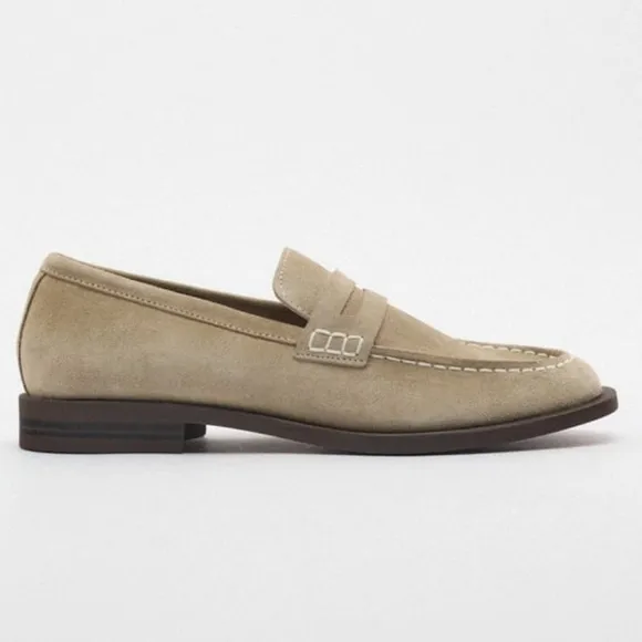 Zara SPLIT LEATHER MOCCASIN