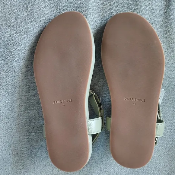 Zara SRPLS Leather Sandals