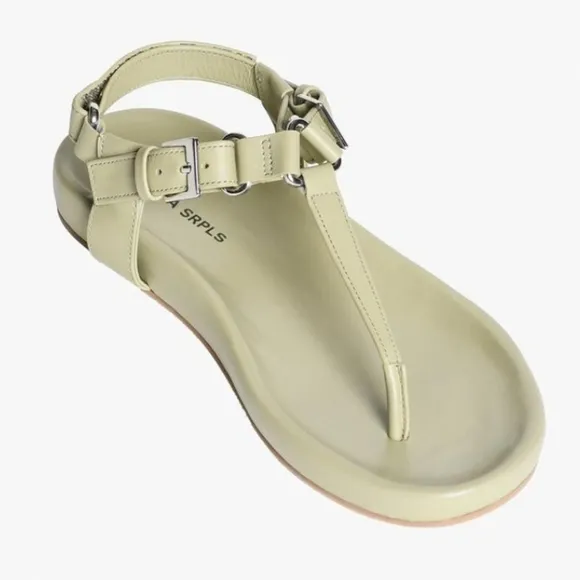 Zara SRPLS Leather Sandals