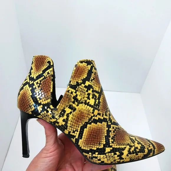 Zara Trafaluc Snakeskin Ankle‎ Boots, Size 8|EUR 38