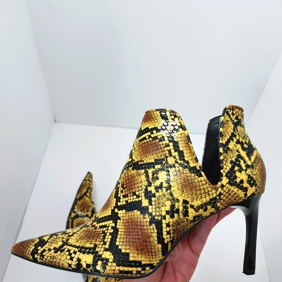 Zara Trafaluc Snakeskin Ankle‎ Boots, Size 8|EUR 38