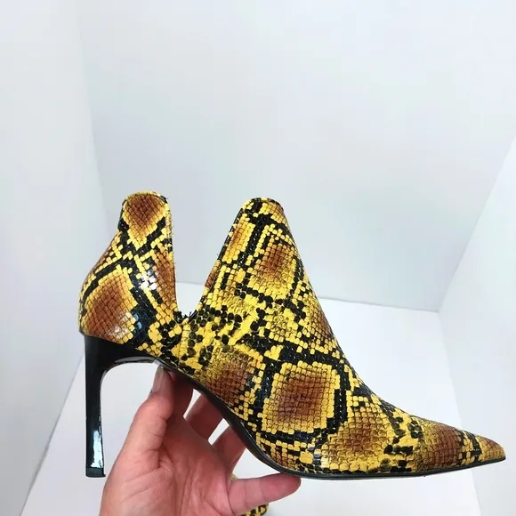 Zara Trafaluc Snakeskin Ankle‎ Boots, Size 8|EUR 38