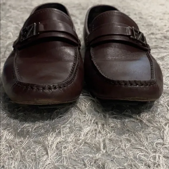 Zegna Leather bit Driver loafers